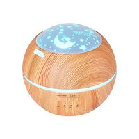 TOMNEW 150ML Aromatherapy Diffuser Ultrasonic Essential Oil Diffuser Kids Room Fragrance Mini Aroma Humidifier Wood Grain Waterless Auto Shut-Off and 7 Color LED Lights Changing for Home Baby (Brown)