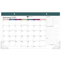AT-A-GLANCE 2020 Desk Calendar, Desk Pad, 17-3/4" x 11", Compact, Harmony (D6099-705)