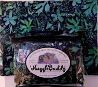 'NUGGLEBUDDY Microwavable Moist Heat & Aromatherapy Organic Rice Pack. RAINFOREST BATIK Fabric with SEA LAVENDER Aromatherapy.