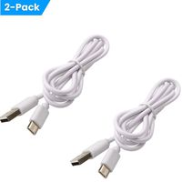 USB Type C Charger Cable (2-Pack 4FT White 1.2M) USB A 2.0 to USB-C Compatible with Android Devices, HTC, Samsung Galaxy, Kindle,Windows Phone,Tablet and More.