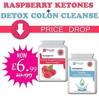 Raspberry with Colon Cleanse Detox - UK Manufactured GMP Guaranteed Quality Assurance by Prowise Healthcare