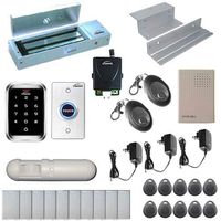Visionis FPC-5297 One Door Access Control Inswinging Door 1200lbs Maglock with VIS-3000 Outdoor IP68 Keypad/Reader EM Mifare Compatible no software 2000 Users Wireless Receiver with PIR Kit