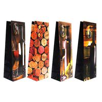 12 pc, Wine Gift Bags, Classic and Modern Wine Gift Bag set of 4 Designs