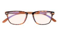 UV Protection,Anti Blue Rays,Reduce Eyestrain,Wood Arms Computer Reading Glasses(Tortoiseshell,Amber Tinted Lenses) +4.0