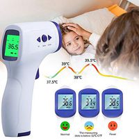 Infrared Forehead Thermometer, Accurate Digital Thermometer Non-Contact Laser Forehead Thermometer Temperature Gun with LCD Display for Infants and Adults, 35 Memory Recall