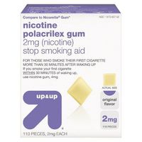 up&up Nicotine Polacrilex 2mg Original Gum - 110 Count