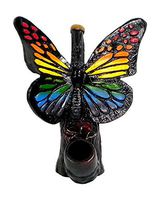 Rainbow Butterfly Smoking Pipe - Handmade Tobacco Pipe - Hand Pipe - Smoking Bowl - Collectibles - Nature Pipe - Monarch - Wings - Insect Lover