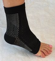 Plantar Fasciitis Medical Compression Sock/Sleeve, White and Black, toeless, S/M or L/XL - for Men and Women, Girls, Maternity, Basketball, Nurses, Workout,Bonus Plantar Fasciitis Guide