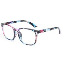 Livhò Blue Light Blocking Computer Glasses,Tablet/Gaming/TV/Phones Glasses for Women Men,Anti Eyestrain Filter UV Glare & Reduce Headache Eyewear Fake Glasses LI8056 (Spring Hinge Flower Printed)