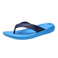 Corriee Men Flats Beach Sandal Breathable Flip Flops Fashion Casual Shoes Blue