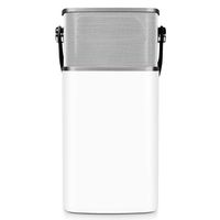 Latte HSD8023WHT DeLite 2-in-1 LED Lantern Bluetooth Speaker with a built-in microphone. IPX4 Water Resistant (Ivory)