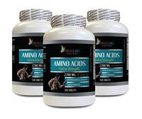 Bodybuilding Supplements Testosterone - Amino ACIDS Extra Strength 2200MG - l-Alanine Capsules - 3 Bottles 450 Tablets