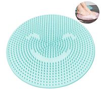 Bath Massage Mat, Non-Slip Silicone Shower Foot Massager Scrubber & Cleaner with Powerful Suction Cups Improves Foot Circulation, Reduces Foot Pain and Remove Foot Dead Skin
