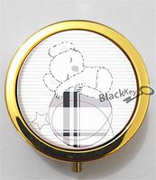 BlackKey Koala 3-Compartment Decorative Pocket Gift Box Case Organizer for Pill, Color 2 -2260