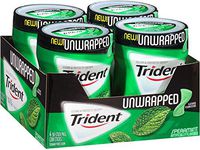 Trident Unwrapped Sugar Free Gum (Spearmint, 50-Piece, 4-Pack)