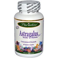Paradise Herbs, Astragalus, Reishi Maitake Plus, 60 Veggie Caps