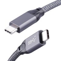 USB C to USB C Cable 20Gbps, QCEs Type C 3.1 Gen 2 Cable 100W 5A 1.65Ft for 4K Video and PD Fast Charger Thunderbolt 3 Compatible with MacBook Pro/Air 2018/9 iPad Pro,Galaxy S10 Note 10,Pixel 3/2, SSD
