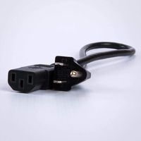 Power Cord 1.5ft - 3-6' Three-Prong Power Cord Extension - UL Listed - Compatible with Most Monitors, Desktop Computers, and Televisions