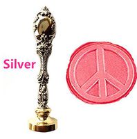 MNYR Vintage Anti-War Peace Symble Wax Seal Stamp Luxury Bronze Metal Peacock Decorative Wedding Invitations Gift Card Paper Stationary Envelope Custom Logo Picture Monogram Wax Seal Sealing Stamp Set