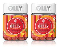Balanced Belly Gummy Supplement; Prebiotic and Probiotic; Peachy Peach; 30 Count, 30 Day Supply (Packaging May Vary), 2 Pack