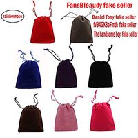 50PCS 2" X 3" Velvet Cloth Drawstring Bags Jewelry Bags Pouches Rainbowroseus Small Candy Gift Bags Christmas Party Wedding Favors Bags Mixed Colors