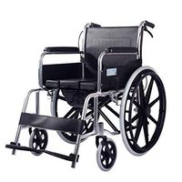 High-Carbon Steel Folding Elderly Walker with Portable Lightweight Multi-Function Trolley Wheelchair for Disabled People, Leather Waterproof Sponge Seat Wagon