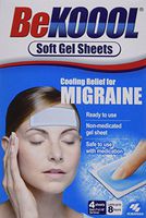 Be Koool Cooling Relief For Migraine Soft Gel Sheets 4 Each ( Pack of 12)