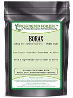 Borax - Pure USP-NF Grade Sodium Borate 10 MOL Mineral Fine Powder 70-200 Mesh, 12 oz (340 g)