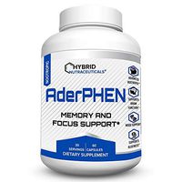 AderPHEN Advanced Nootropic Brain Supplement - Mental Clarity, Memory, Focus and Brain Booster with Bacopa, Phosphatidylserine, Choline, Huperzine-A