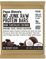 Papa Steves, Bars No Junk Protein Chocolate Coconut Crunch, 2.5 Ounce