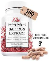 Saffron Capsules with 88.50 mg of Saffron Extract. Supplement Contains 180 Capsules. Powerful Antioxidant Provides Mood Boost, Heart and Eye Health Support. High Quality Crocus Sativus Plant Extract.