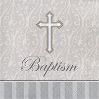 Devotion Baptism Napkins, 48 ct