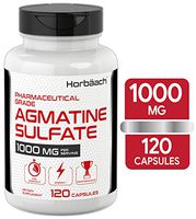 Agmatine Sulfate Capsules 1000mg | 120 Pills | Pharmaceutical Grade | Non-GMO, Gluten Free Supplement | by Horbaach