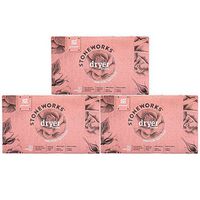 Grab Green Stoneworks Dryer Sheets, Naturally-Derived & Compostable, Free of Wax & Animal-Derived Ingredients, Rose Petal, 50 Sheets, 3-Pack