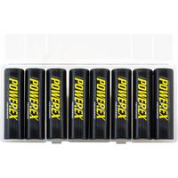 Powerex Low Self-Discharge Precharged AA Rechargeable Nimh Batteries, (MH-8AAP-BH)