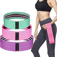 RONRI Resistance Bands Set, Professional Non-Latex Elastic Band-Green/Pink/Purple