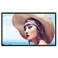 Docooler 150'' Portable Projector Screen HD 16:9 Indoor Outdoor Foldable Movie Screen for Home Theater Outdoor Indoor