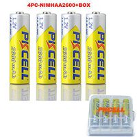 1.2V AA 2600mAh NI-MH Rechargeable Battery 4PC with 1 Pcs AAA/AA Box