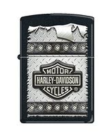 Zippo Harley-Davidson Patch Pocket Lighter, Black Matte