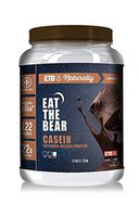Eat The Bear Natural Micellar Casein Protein Powder, Extended Release Muscle Recovery Post Workout Supplement Protein Shake Powder with Amino Acids 1.6 lbs (Chocolate)