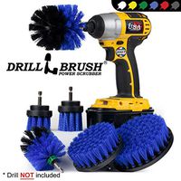 Pool Accessories - Cleaning Supplies - Drill Brush - 5 Piece Spin Brush Pool Cleaning Kit - Pool Supplies - Slide - Deck Brush - Hot Tub - Spa - Pond Liner - Pool Brush - Carpet Cleaner