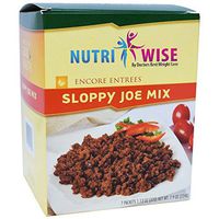 Nutriwise - Sloppy Joe Entree | Healthy Diet Foods | High Protein, Low Calorie, Low Sugar, Cholesterol Free (7/Box)
