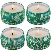 Wending Citronella Candles - Mosquito Hateful - Scented Candle - Natural Soy Wax - 4.5 Ounce x 4 Pack x 35 Hours Burn, Travel Tin Set for Summer, Indoor and Outdoor