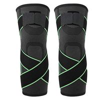 Zerone Compression Knee Brace Sleeves Sport Protective Knee Pads Breathable Knee Support for Running Basketball Cross fit Squats Lifting Knee Protector(M-Green)