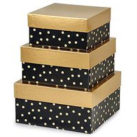 NW Golden Midnight Large Nested Boxes - 3 Piece Set - 8 Sets