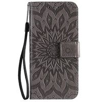 Huawei P30 Lite/nova 4e Case, Lomogo Leather Wallet Case with Kickstand Card Holder Shockproof Flip Case Cover for Huawei P30Lite / nova4e - LOKTU020067 Grey