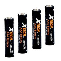 Xtech AAA Ultra High-Capacity 1100mah Ni-MH Rechargeable Batteries (4 Pack)
