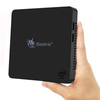 Mini PC Beelink MII-V, Windows 10 (64-bit), Intel Apollo Lake Celeron N3450 Processor, 4GB/128GB M.2 SSD, with HDMI/VGA Port, 4K.2.4/5.8G WiFi,1000M LAN, BT4.0, USB3.0, Auto Power On. Fan