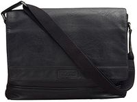Kenneth Cole REACTION Laptop Messenger Bag, Black, One Size