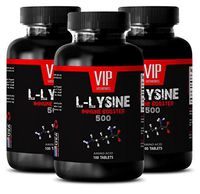 L-Lysine Immune - L-LYSINE Immune Booster 500 - Increase Immune System - 3 Bottles 300 Tablets